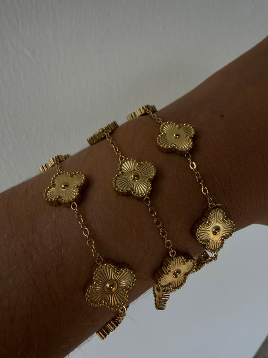 Gold Clover Bracelet