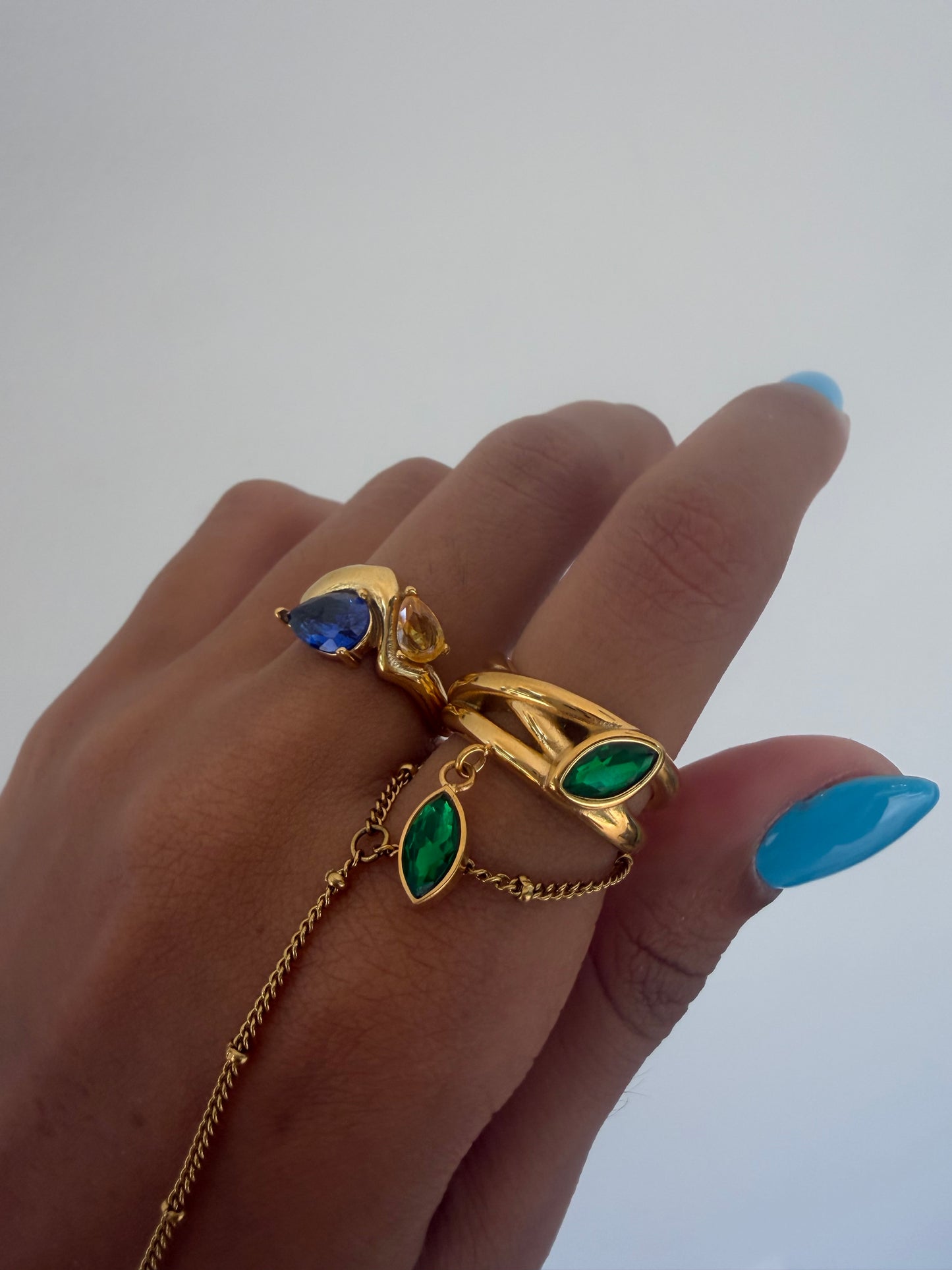 Santorini Diamond Rings