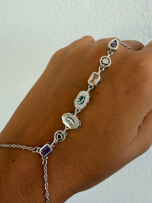 Aitana Silver Hand Chain